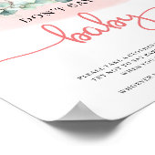 Baby Girl Elephant eucalyptus zegt niet dat je bab Poster (Hoek)