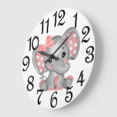 Baby Girl Elephant Grote Klok (Hoek)