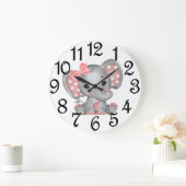 Baby Girl Elephant Grote Klok (Huis)