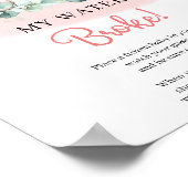 Baby Girl Elephant My Water Broke-gebarentaal Poster (Hoek)