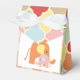 Baby Girl Elephant Shower Favor Box Bedankdoosjes
