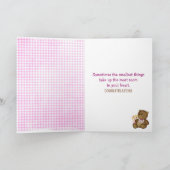 Baby Girl Feet Gefeliciteerd Kaart (Binnen)