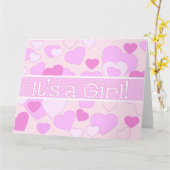 Baby Girl-felicitaties Kaart (Gele Bloem)