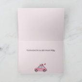 Baby Girl Fiat 500 Duitse felicitaties Kaart (Binnen)