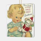 Baby Girl First Kerstboom Ornament (Links)
