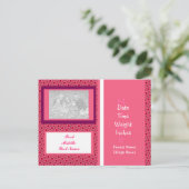 Baby Girl Foto aankondiging Sjabloon (Staand voorkant)