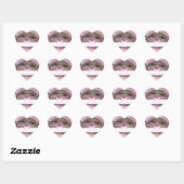 Baby girl Foto Gift van God Roze boog Hart Sticker (Vel)