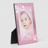 Baby Girl Foto met naam Fotoplaat (Zijkant)