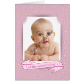 Baby Girl Fotoaankondiging (Voorkant)