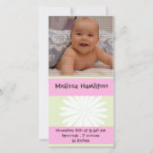 baby girl - fotokaart aankondiging (Voorkant)