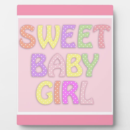 Baby Girl Fotoplaat (Voorkant)