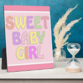 Baby Girl Fotoplaat (Zijkant)