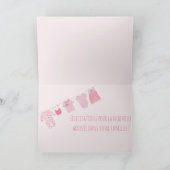 Baby Girl French Gefeliciteerd Kaart (Binnen)