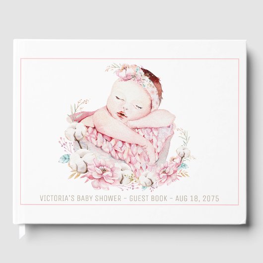 Baby Girl Gastboeken Gastenboek (Voorkant)