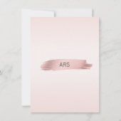 Baby Girl Geboorteaankondiging Roze Rose | FOTO Aankondiging (Achterkant)