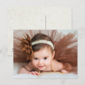 Baby Girl Gefeliciteerd Briefkaart (Voorkant / Achterkant)