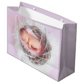 Baby Girl Gefeliciteerd Groot Cadeauzakje (Voorkant Gekanteld)