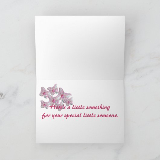 Baby Girl Gefeliciteerd Kaart (Binnen)