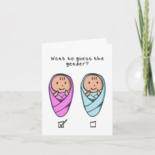 Baby Girl Gender Revee Card