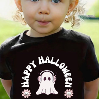 Baby Girl Ghost Happy Halloween Toddler Girl Skate