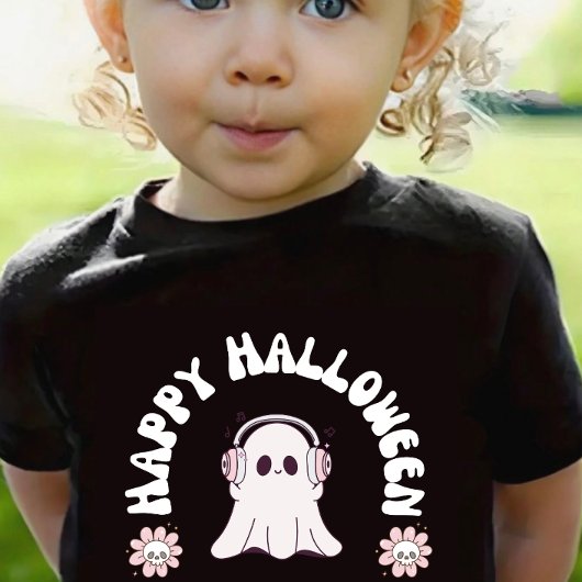 Baby Girl Ghost Happy Halloween Toddler Girl Skate