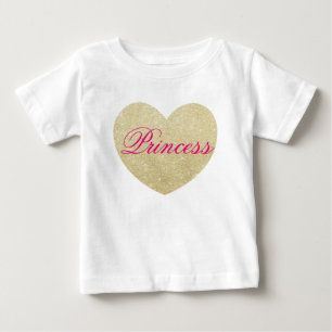 Baby Girl Glitter-hartafdruk Gulden op maat