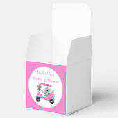 Baby Girl Golfing Elephant & Monkey Shower Bedankdoosjes (Geopend)