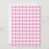 Baby Girl Golfing Elephant & Monkey Shower Kaart (Achterkant)