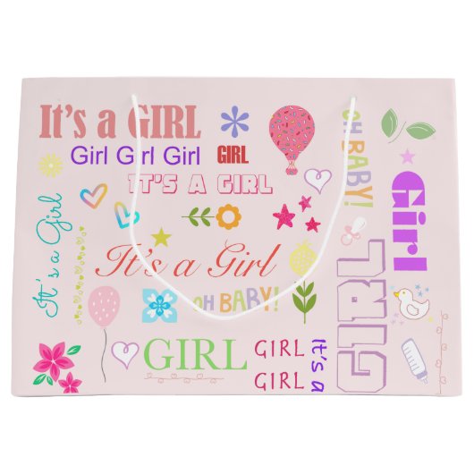 Baby Girl Groot Cadeauzakje (Voorkant)