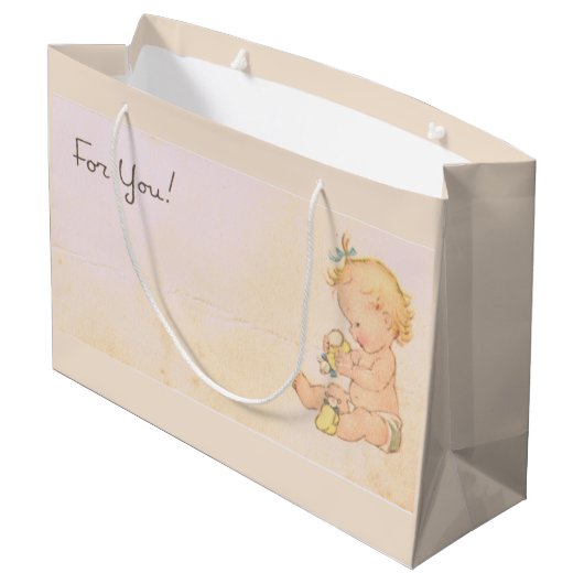  Baby Girl Groot Cadeauzakje (Achterkant Gekanteld)