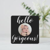 Baby Girl Hallo geweldige foto's geboorte (Staand voorkant)