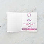 Baby Girl Hartelijk dank Bedankkaart (Binnen)