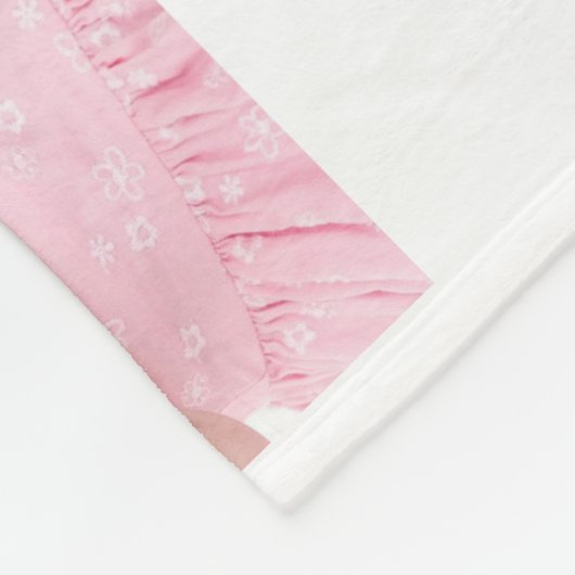 Baby girl Het eerste jaar Foto Collage 12 maanden  Fleece Deken (Hoek)