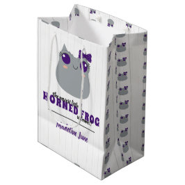 Baby Girl Horned Frog Paars Medium Cadeauzakje