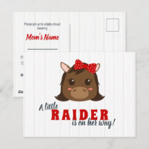 Baby Girl Horse Baby shower Invitation