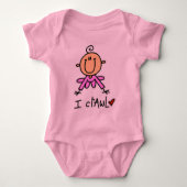 Baby Girl I Crawl Tshirts en geschenken (Voorkant)