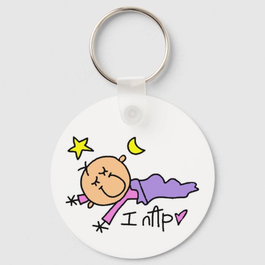 Baby Girl I Nap Tshirts en Gifts Sleutelhanger (Voorkant)