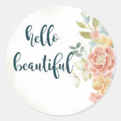 Baby Girl I Ronde Sticker (Voorkant)