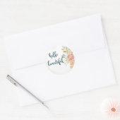 Baby Girl I Ronde Sticker (Envelop)