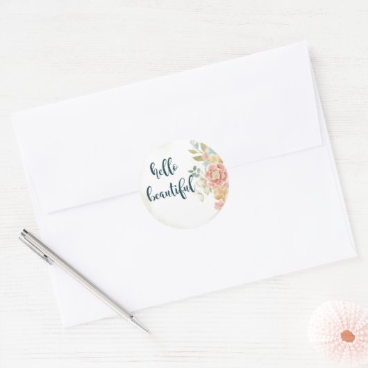 Baby Girl I Ronde Sticker (Envelop)