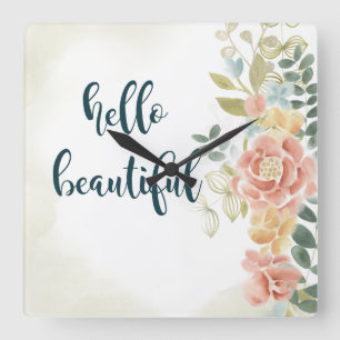 Baby Girl I Vierkante Klok