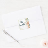 Baby Girl I Vierkante Sticker (Envelop)
