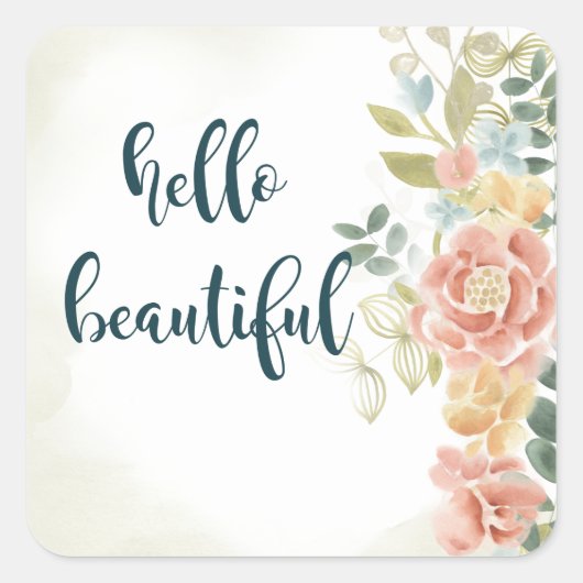 Baby Girl I Vierkante Sticker (Voorkant)