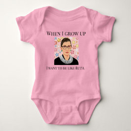 Baby Girl Ik wil net als Ruth Bader Ginsberg zijn Romper