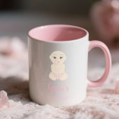 Baby Girl  Illustration in Pink Design Mok