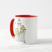 Baby girl in bloemen mok (Voorkant links)