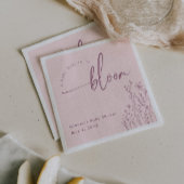 Baby Girl in Bloom - Stoffig Roze Baby shower Serv Servet