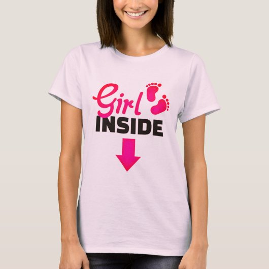 Baby Girl Inside T-shirt (Voorkant)