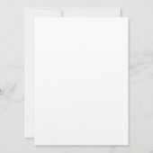 Baby Girl Invitation Kaart (Achterkant)