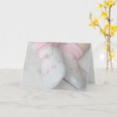 Baby Girl Kaart (Gele Bloem)